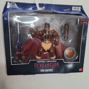 Mattel Masters of the Universe King Grayskull Figure with Red Cape